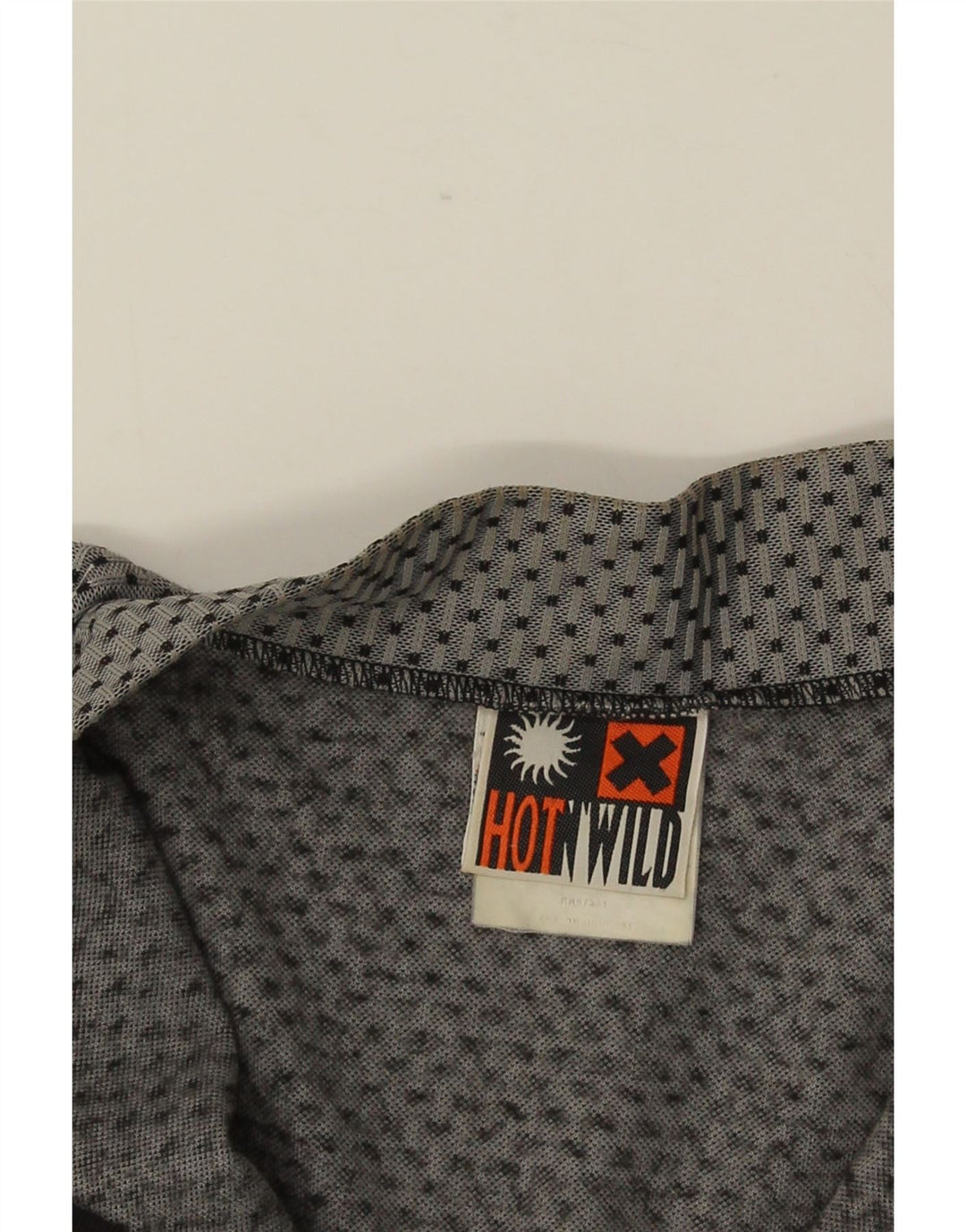 Vintage Mens Graphic Pullover Tracksuit Top IT 50 Medium Grey Colourblock