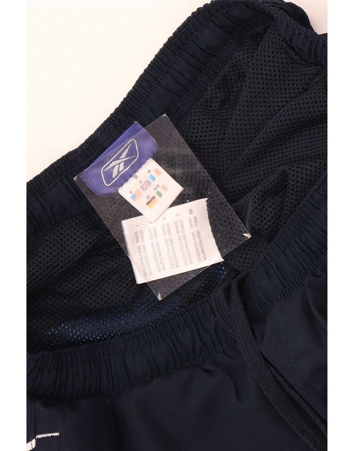 Reebok Mens Capri Tracksuit Trousers Small Navy Blue Polyester