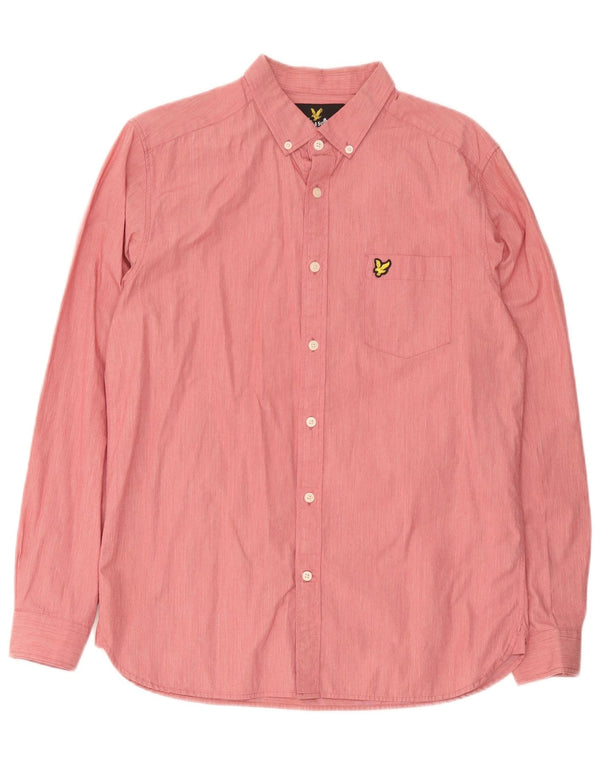 Lyle & Scott Herreskjorte Medium Pink Bomuld