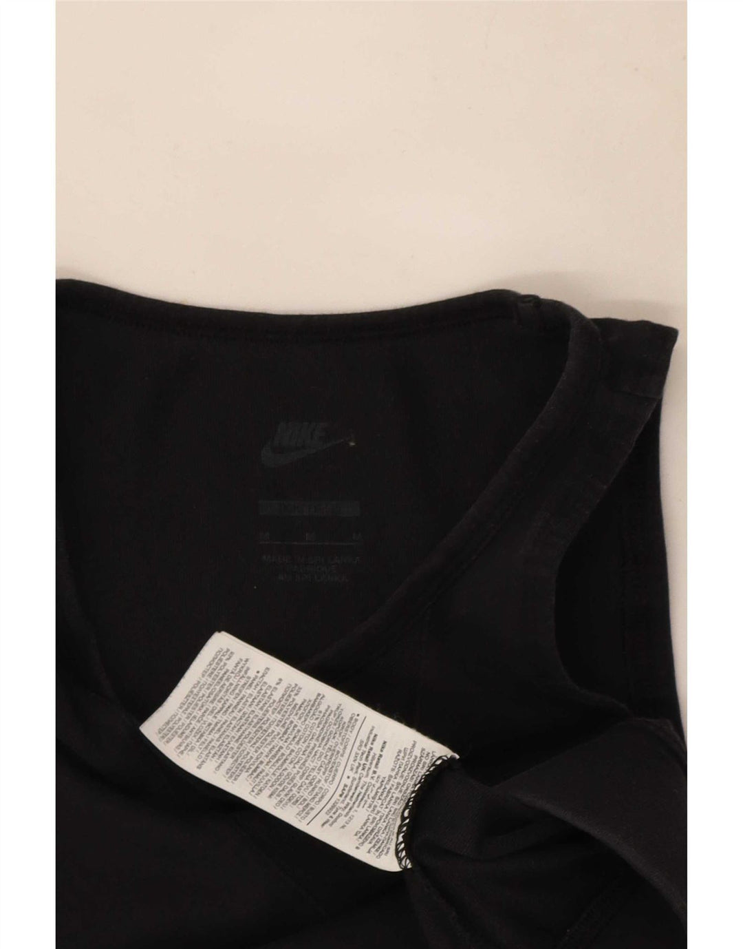 Top reggiseno da donna Nike UK 12 medio nero cotone