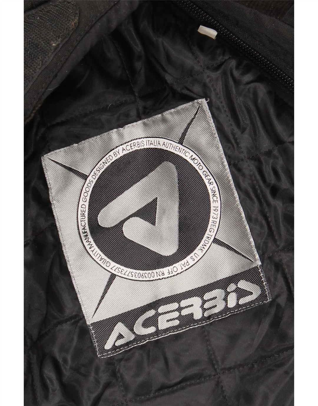 Acerbis Mens Motorstyle Graphic Racer Jacket UK 44 2XL Black Polyamide
