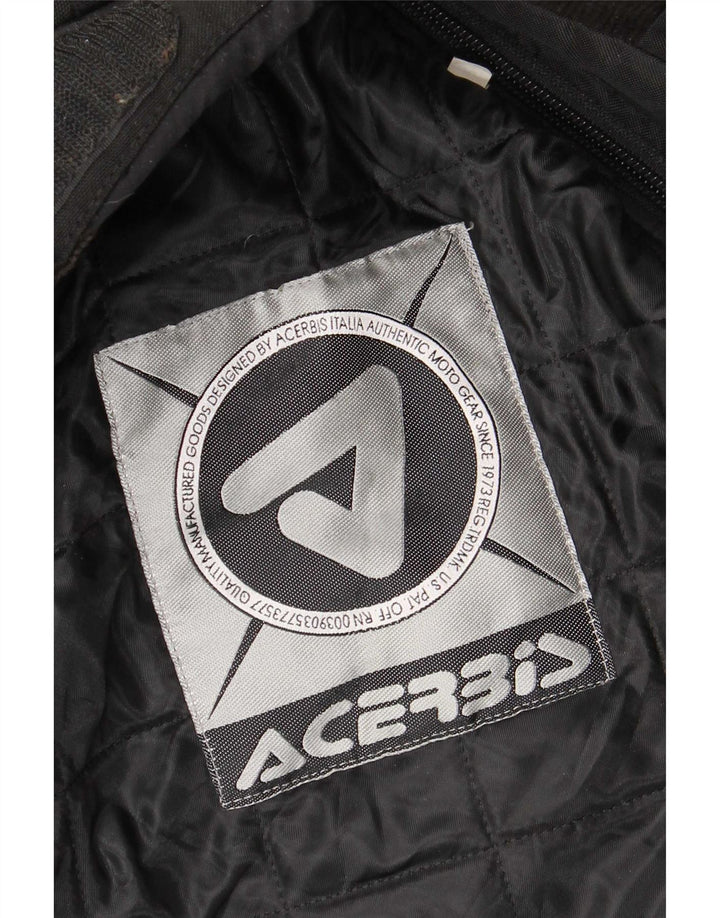 Acerbis Mens Motorstyle Graphic Racer Jacket UK 44 2XL Black Polyamide