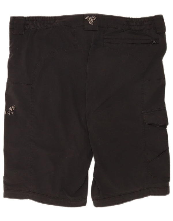 Jack Wolfskin Dame Cargo Shorts UK 12/14 Medium W34 Sort