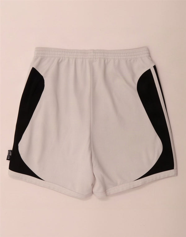 Adidas Herren Climalite Sportshorts, groß, weißes Farbblock-Polyester