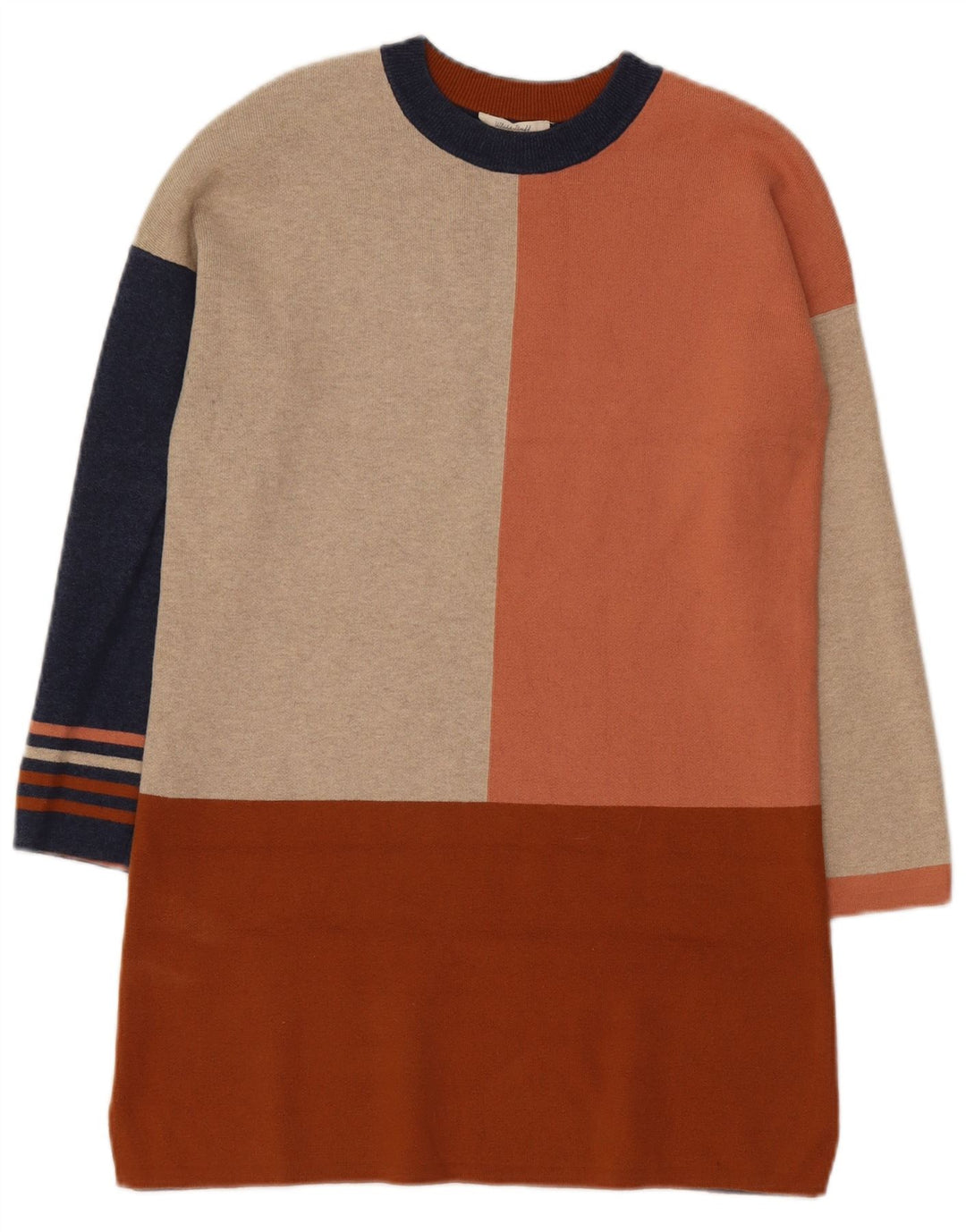 WHITE STUFF Womens Jumper Dress UK 8 Small Multicoloured Colourblock