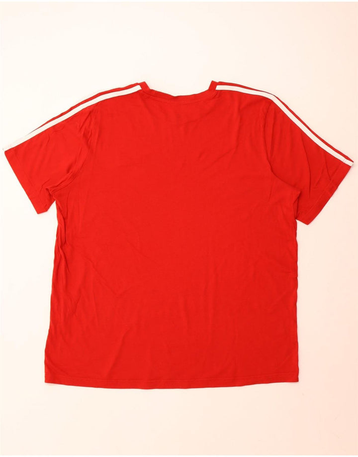 ADIDAS Mens T-Shirt Top 2XL Red
