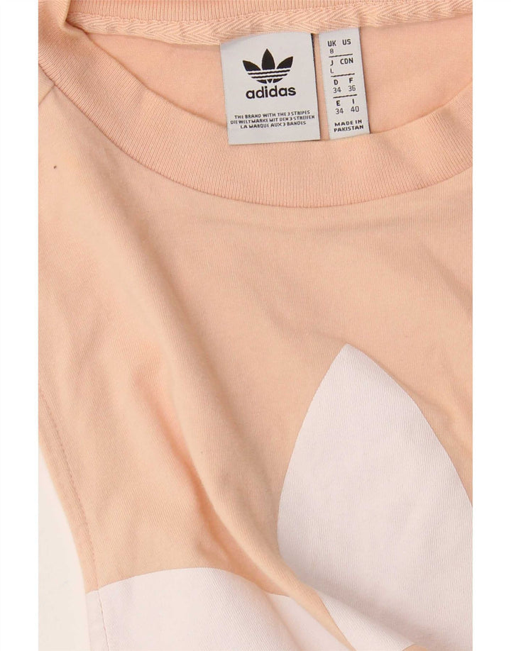 Adidas Womens Graphic Vest Top UK 8 Small Beige