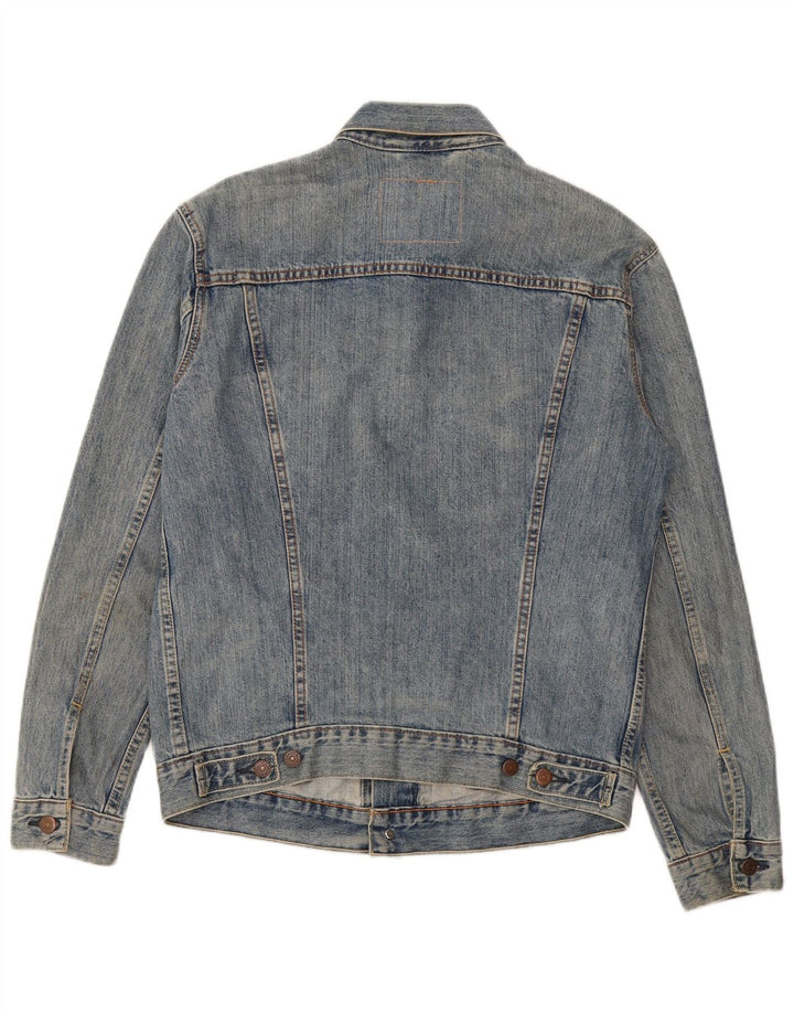 LEVI'S Mens Denim Jacket UK 38 Medium Blue Cotton