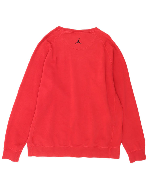 Jordan Mens Graphic Pulóver Jumper XL Red Cotton