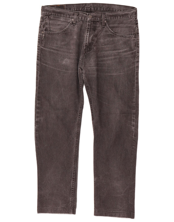 Levi's Mens 504 Straight Farmer W34 L29 szürke pamut