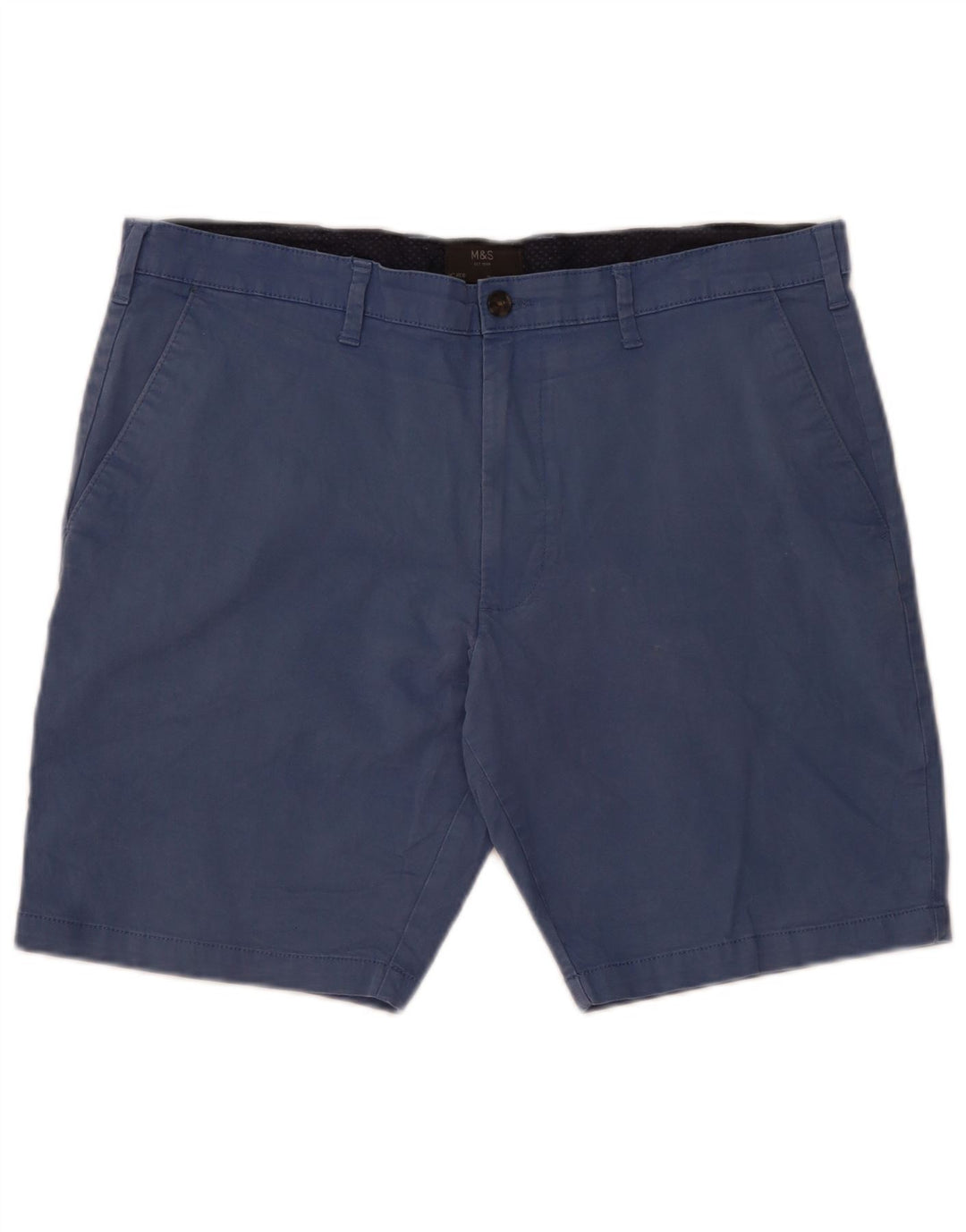 MARKS & SPENCER Mens Chino Shorts W38 XL Blue