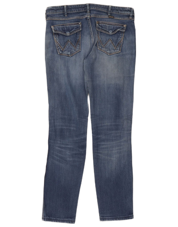 Wrangler Womens Megan Slim Jeans W32 L34 Blue Cotton