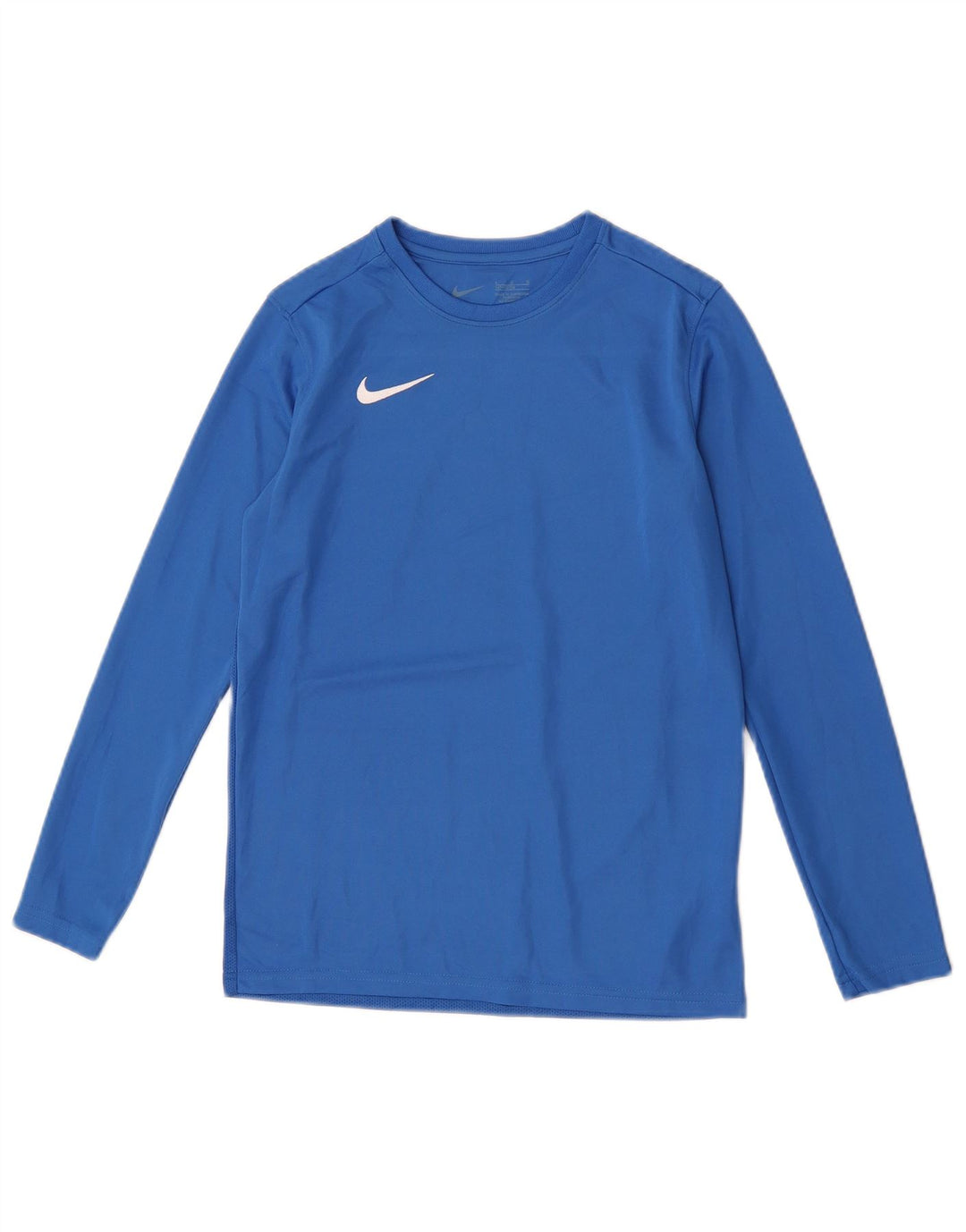 Nike Boys Dri Fit Top Long Sleeve 12-13 Years Large Blue
