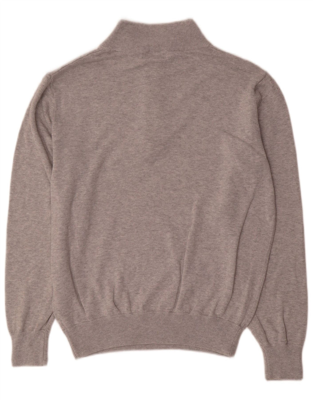 Calvin Klein Mens Zip Neck Jumper Sweater Medium Grey Cotton