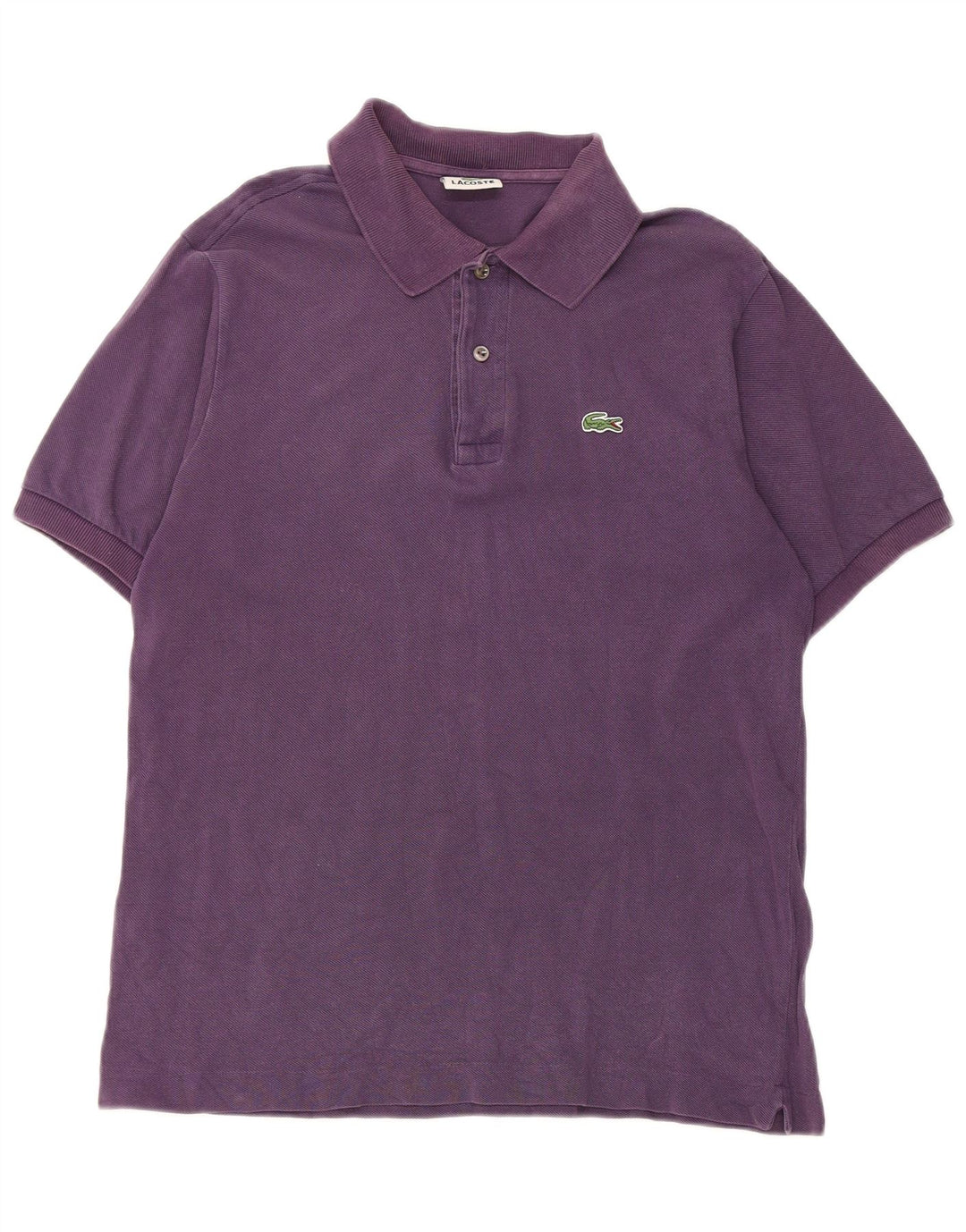 Lacoste Mens Polo Shirt Size 4 Medium Purple Cotton