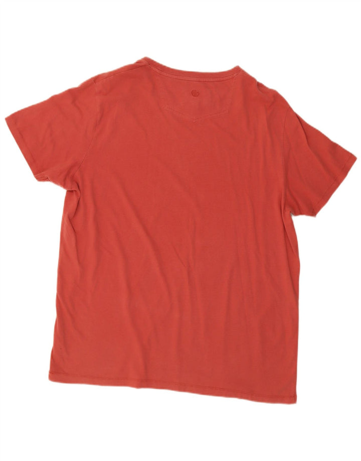 Fat Face Mens Graphic T-Shirt Top Large Red Cotton