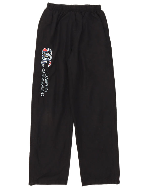 Pantaloni da tuta con grafica da uomo Canterbury piccoli in poliestere nero