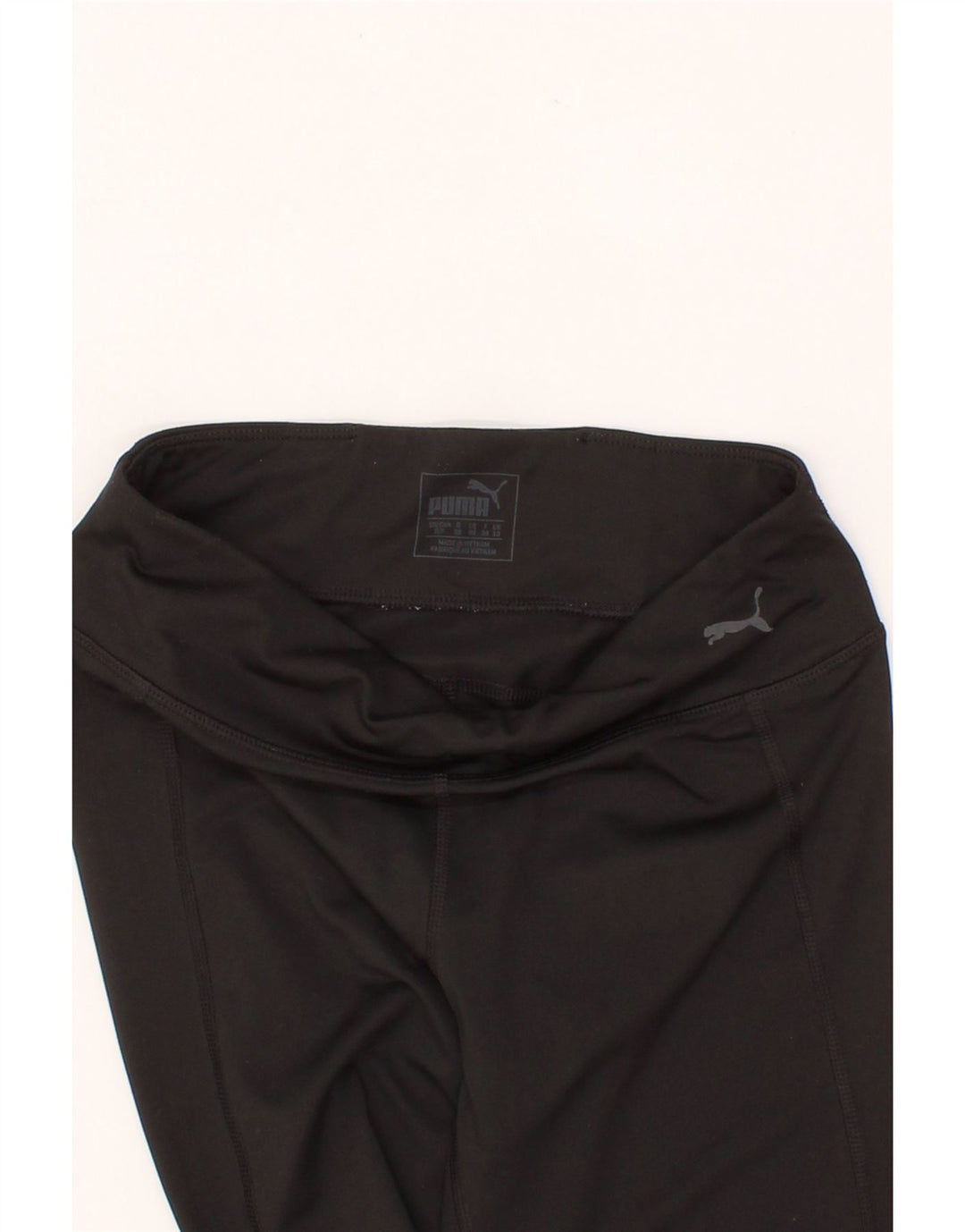 PUMA Womens Leggings UK 10 Small Black Vintage Puma and Second-Hand Puma from Messina Hembry 