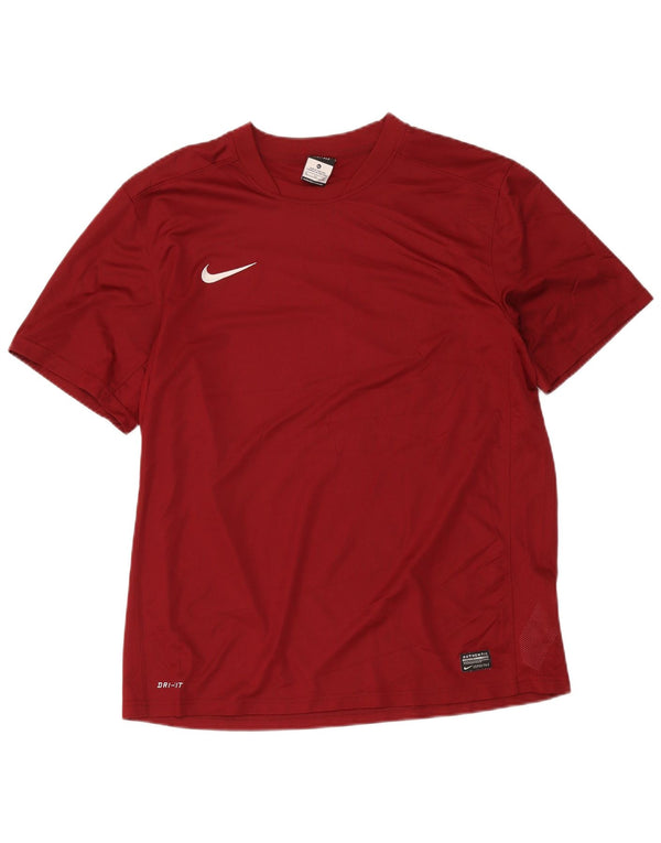 Nike Hommes Dri Fit T-Shirt Haut XL Bordeaux Polyester