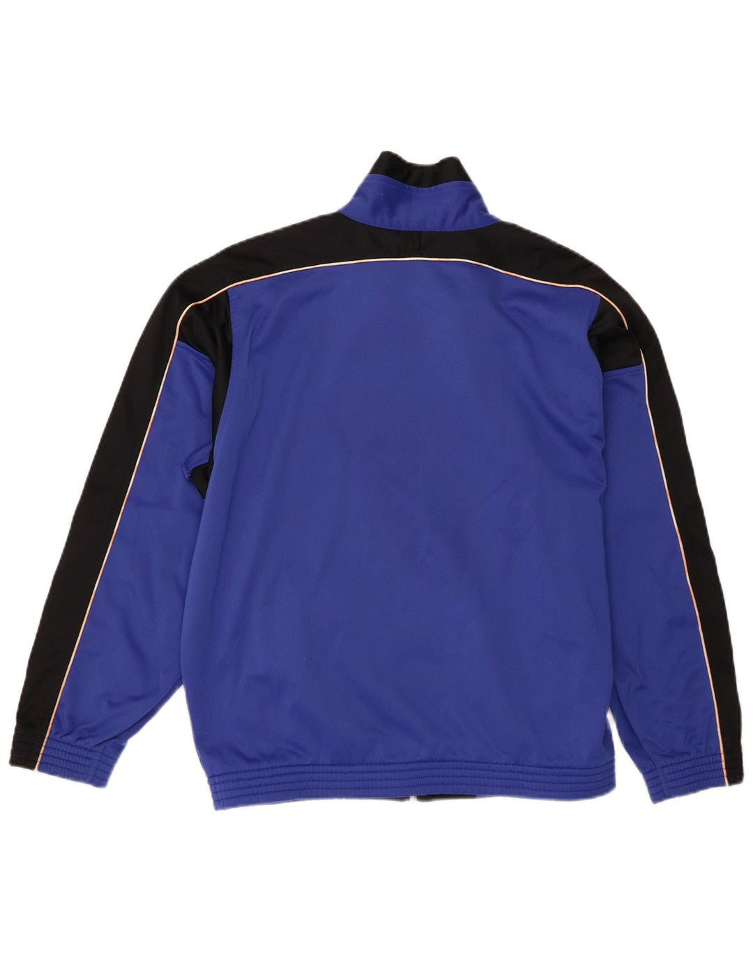 Champion Mens Graphic Tracksuit Top Jacket Small Blue Colourblock Polyester