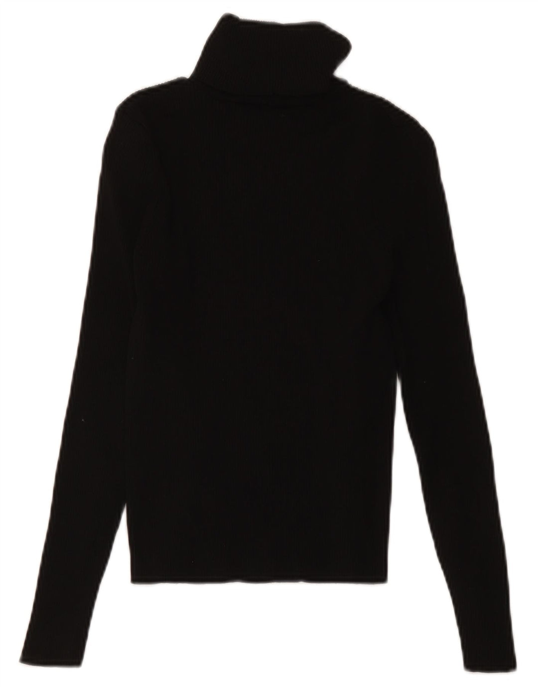 Zara Womens Roll Neck Jumper Sweater UK 8 Small Black Polyamide