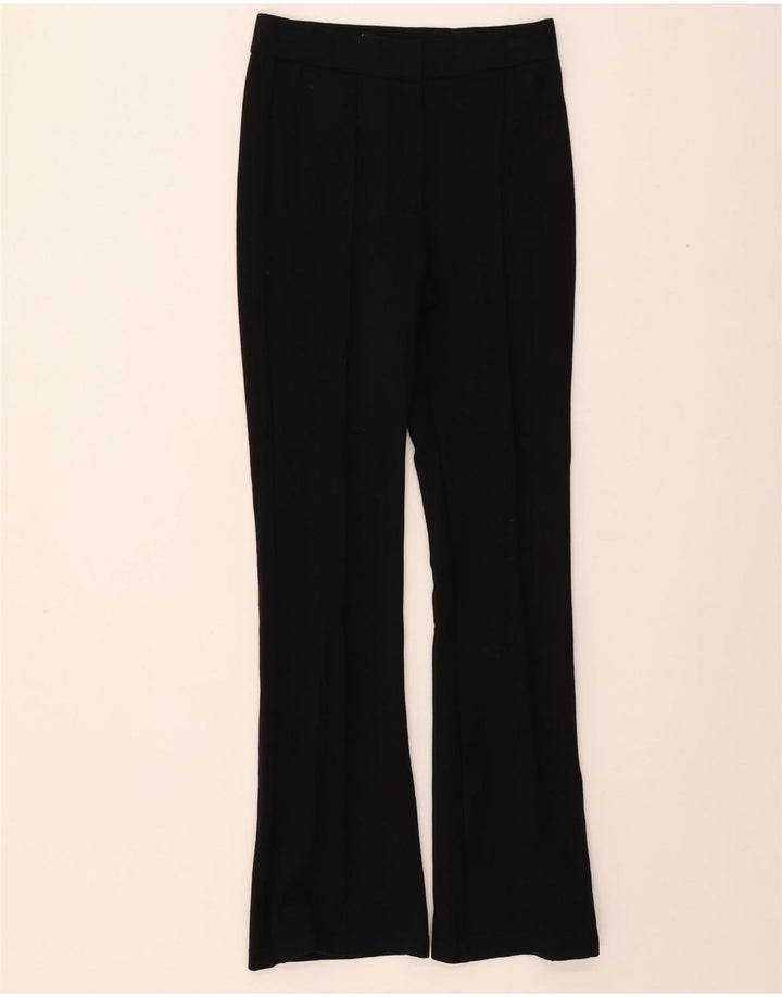ZARA Womens Bootcut Casual Trousers Small W26 L28 Black Vintage Zara and Second-Hand Zara from Messina Hembry 