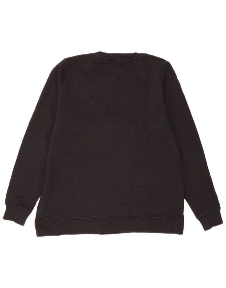 French Connection Mens Graphic Sweatshirt Jumper Medium Black Cotton