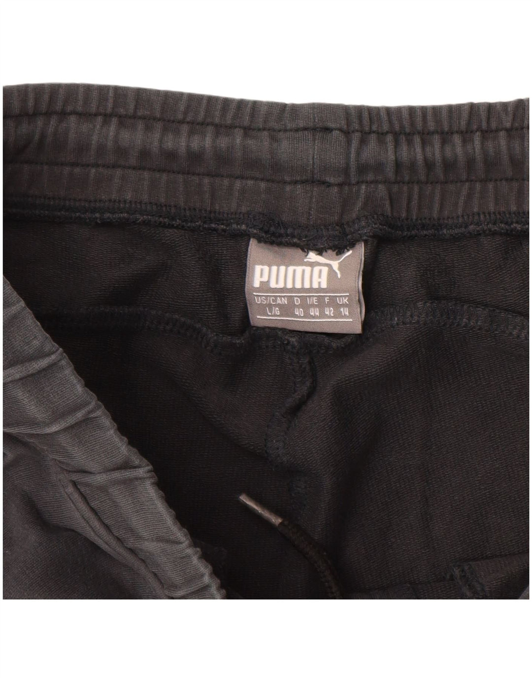 Puma Womens Tracksuit Trousers Joggers UK 14 Medium  Black Cotton
