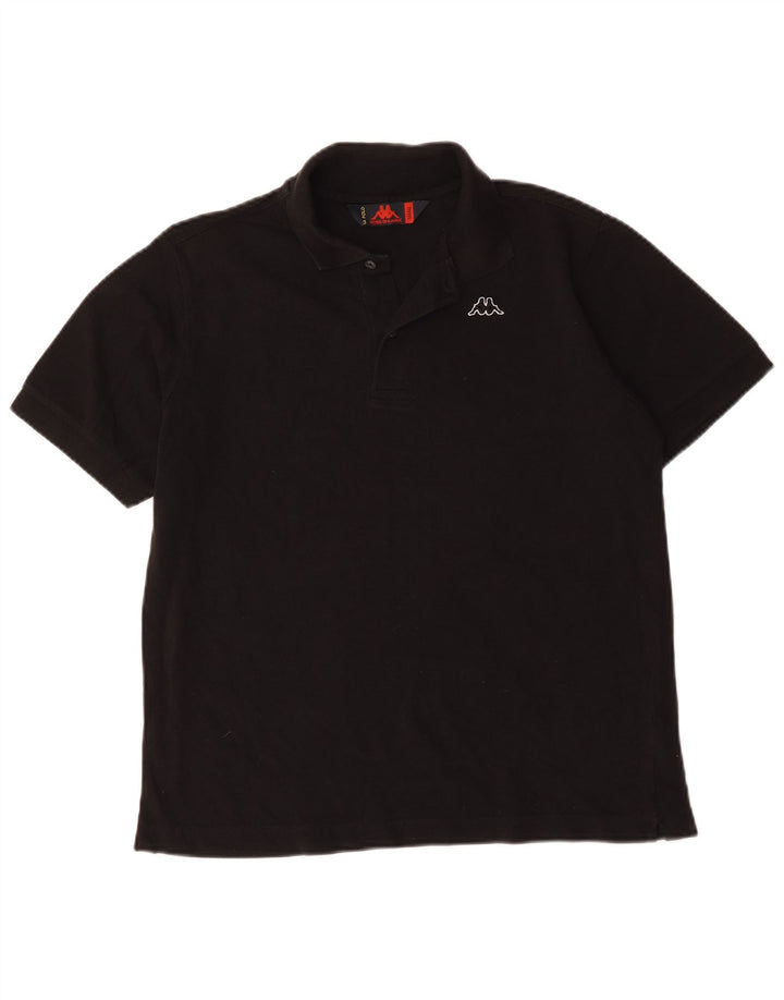 Kappa herre polo shirt lille sort bomuld