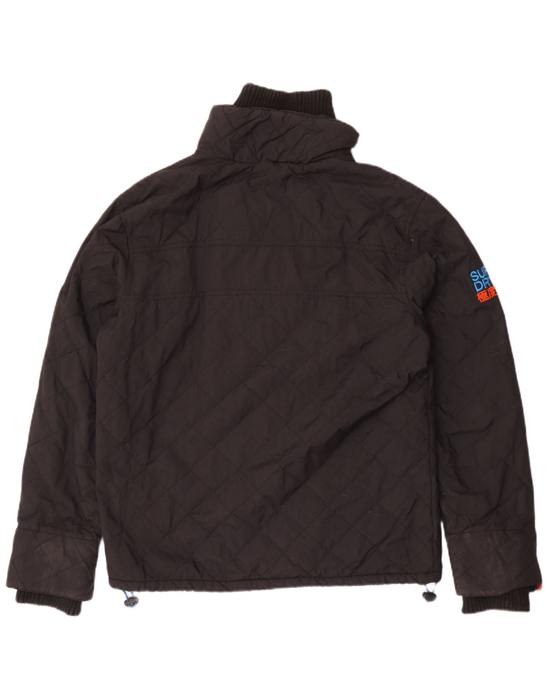 Superdry Womens The Windcheater Windbreaker Jacket UK 16 Large Black