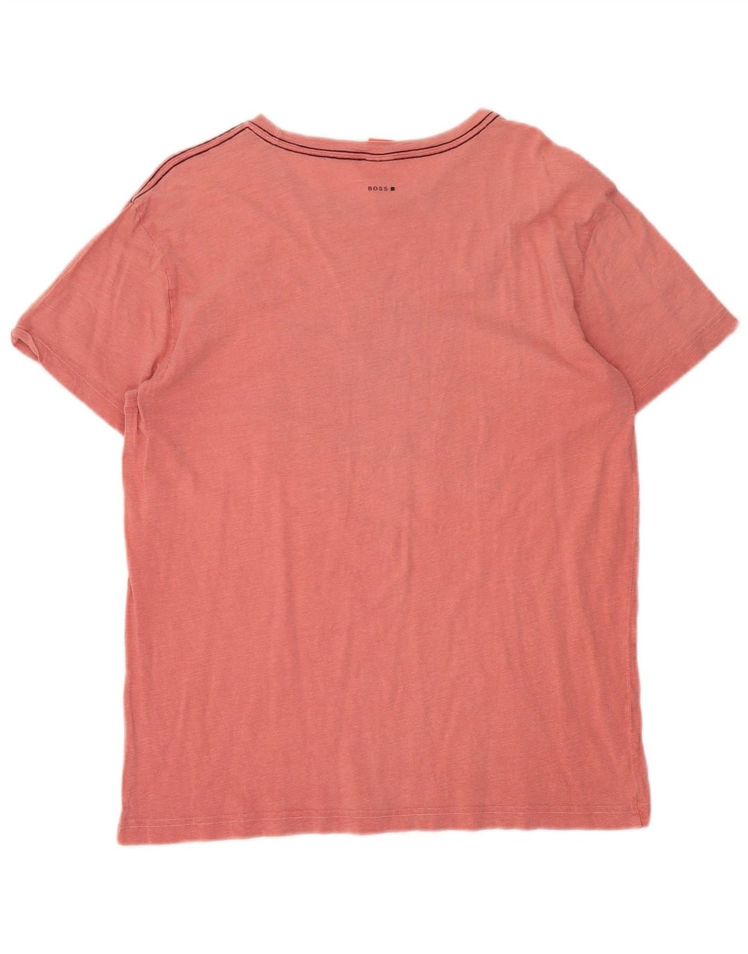 HUGO BOSS Mens Graphic T-Shirt Top Large Pink