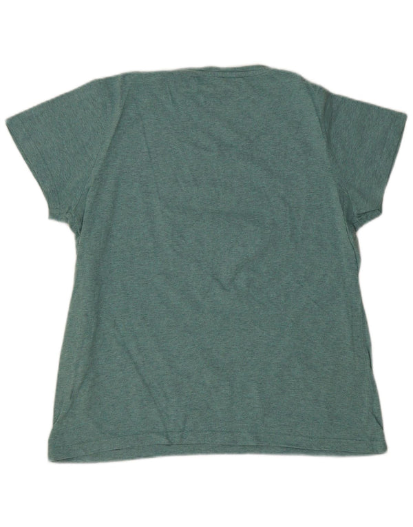 Mountain Warehouse Dame Grafisk T-Shirt Top UK 16 Large Green