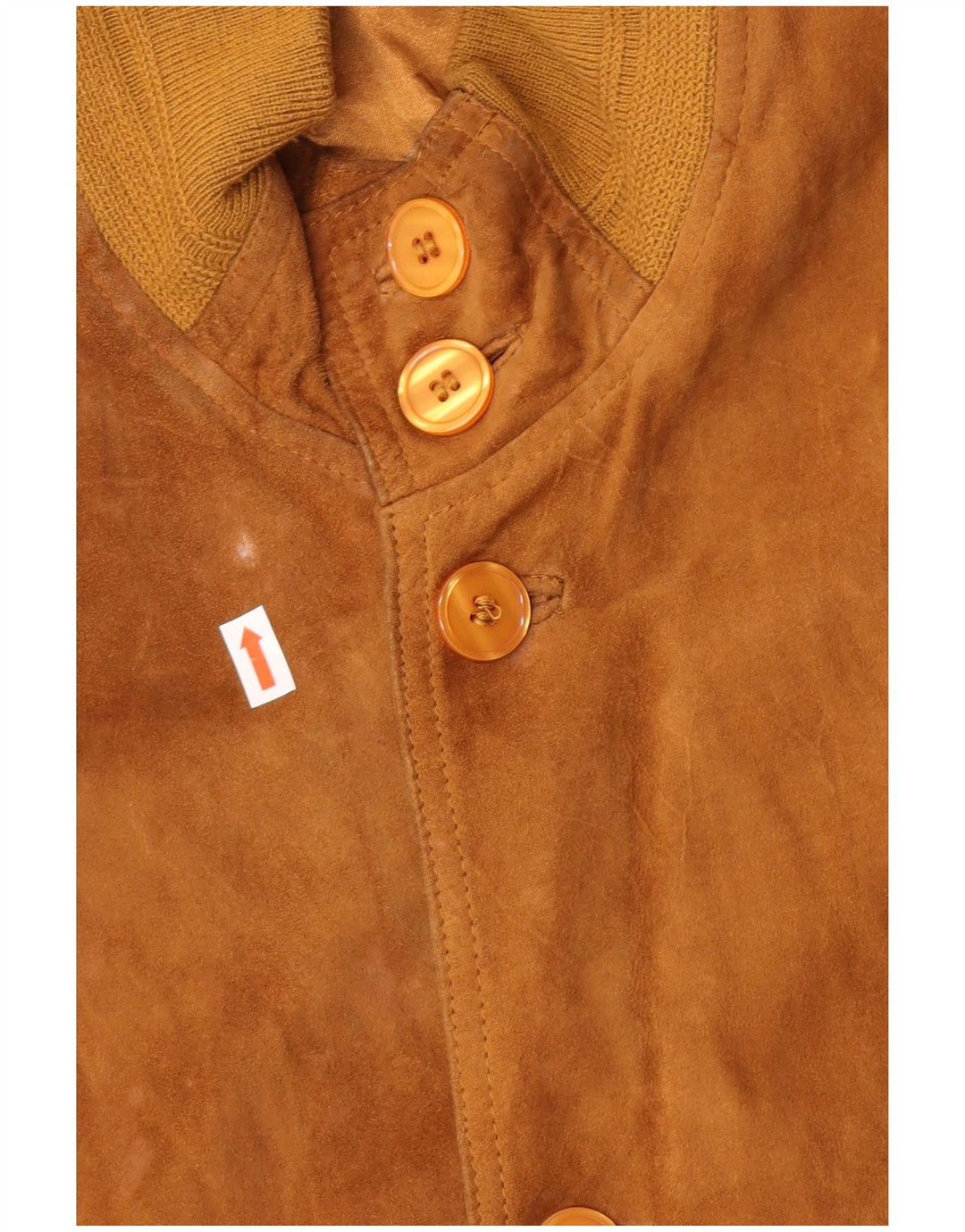 Vintage Mens Suede Bomber Jacket IT 50 Large Beige Leather