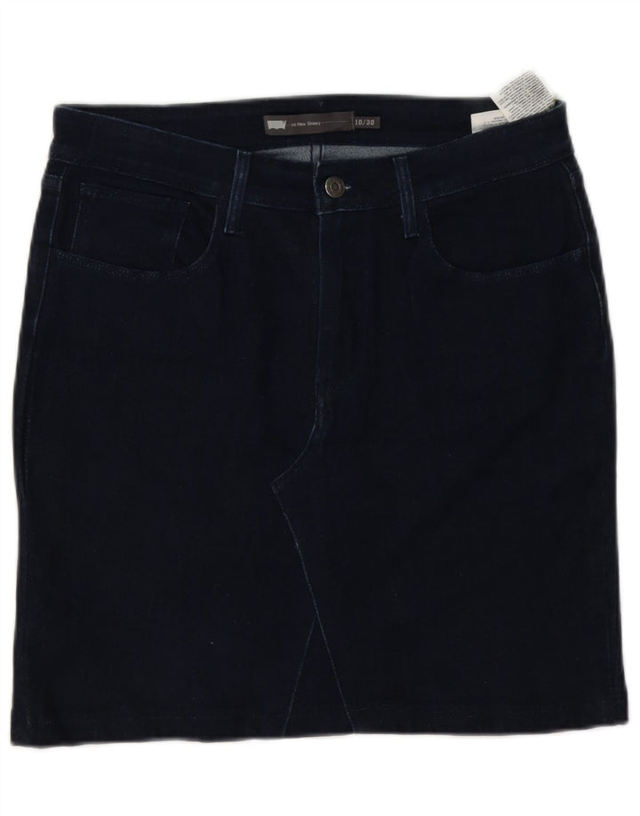 Levi's Womens Denim Skirt W30 Medium Navy Blue Cotton
