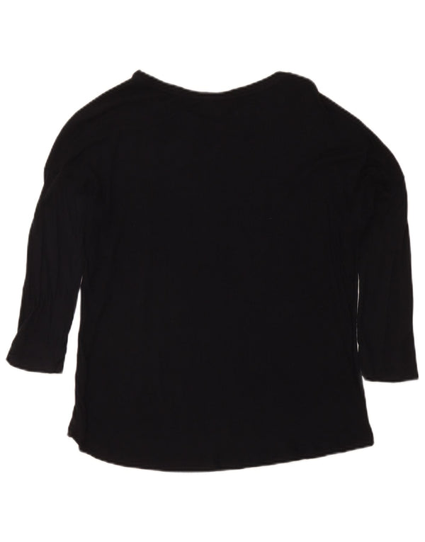 Maglia da donna Massimo Dutti manica 3/4 UK 12 media nera