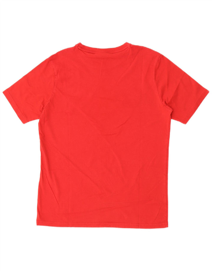 Bear Mens Graphic T-Shirt Top Medium Red Cotton