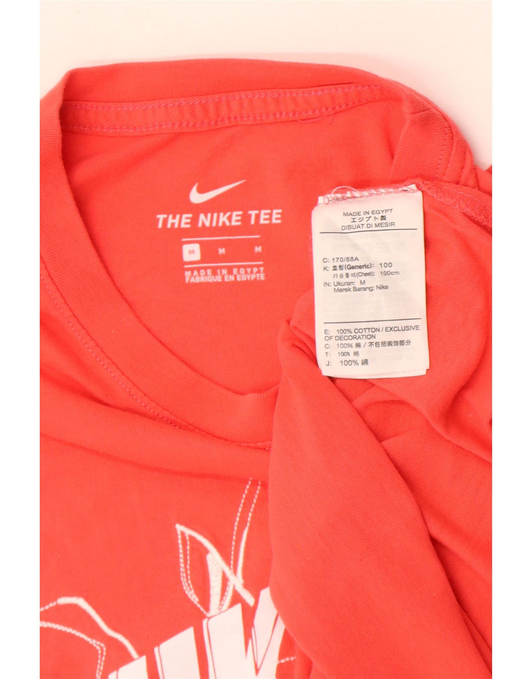 Męska koszulka z grafiką Nike, średnia, pomarańczowa, bawełniana