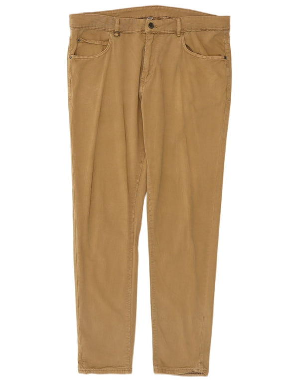 Zara Herren Slim Freizeithose EU 44 Large W34 L30 Beige