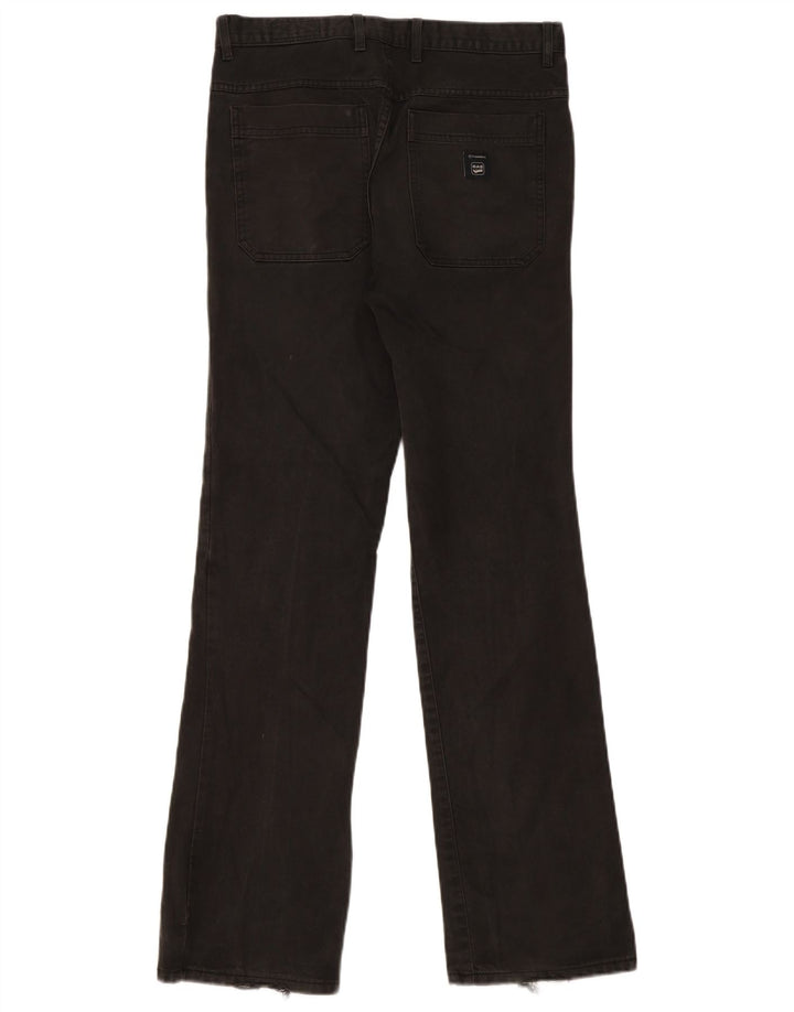 Gas Mens Bootcut Casual Trousers W31 L32 Black