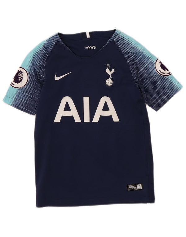 Nike Boys Tottenham Hotspur Graphic T-Shirt Top 8-9 Years Small Navy Blue