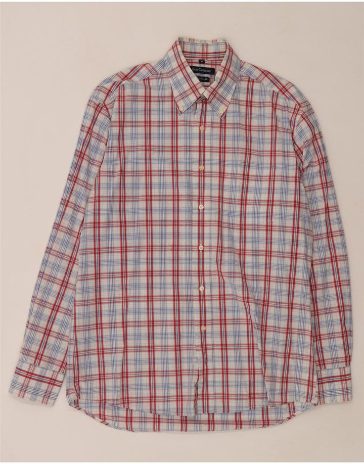 BEST COMPANY Mens Regular Fit Shirt Medium Red Check