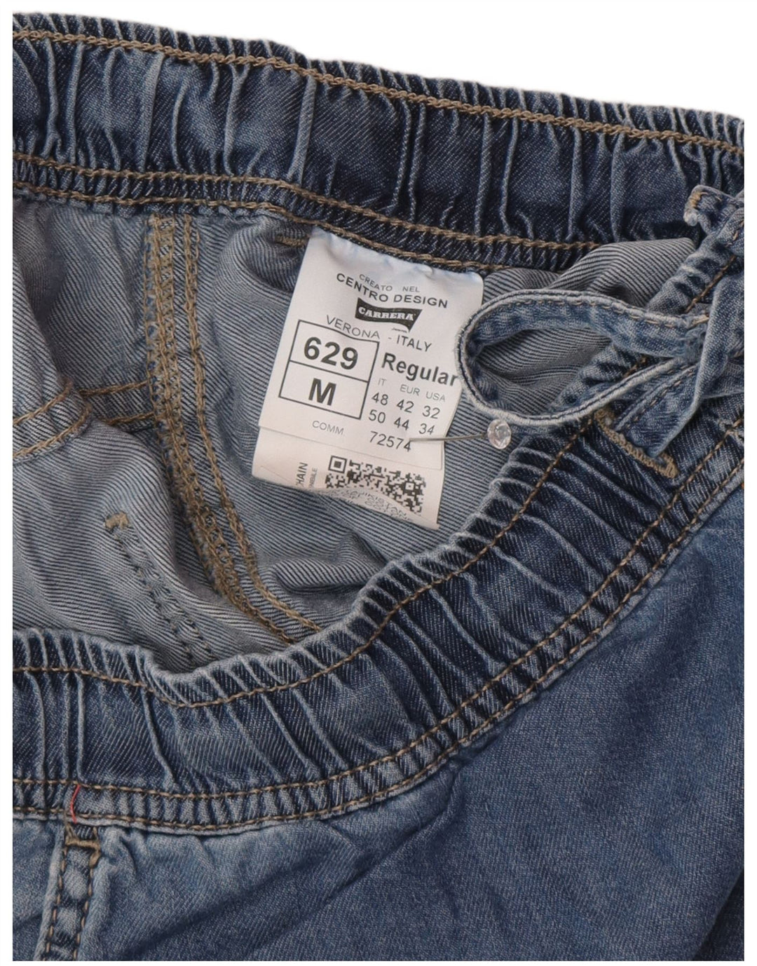 Carrera Mens 629 Cargo Denim Shorts IT 48 Medium W32 Blue Cotton