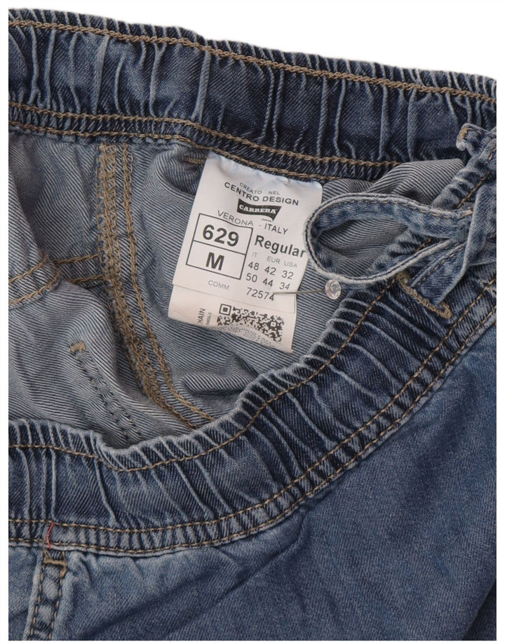 Carrera Mens 629 Cargo Denim Shorts IT 48 Medium W32 Blue Cotton