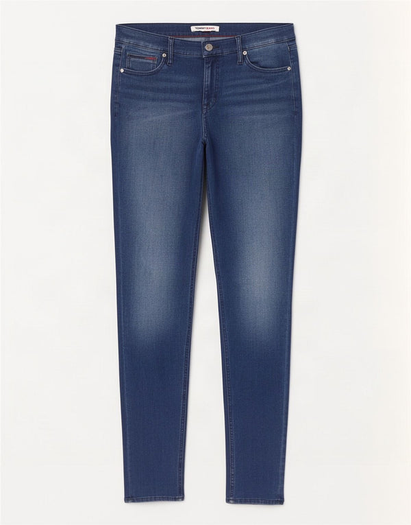Tommy Hilfiger Dame Skinny Jeans W32 L32 Blå Bomuld