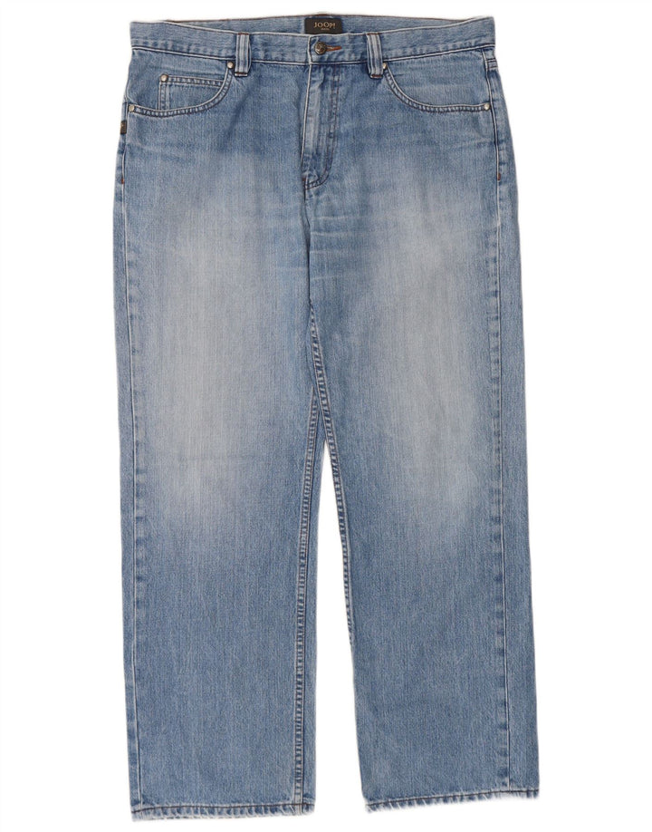 JOOP Mens Straight Jeans W36 L27 Blue Cotton