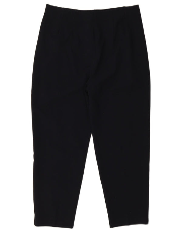 Pantaloni tăiați pentru femei Marks & Spencer UK 12 Medium W28 L23 Bleumarin
