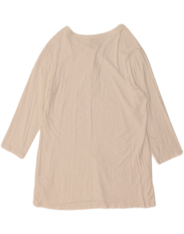 Champion Womens Top 3/4 Sleeve UK 14 Large White