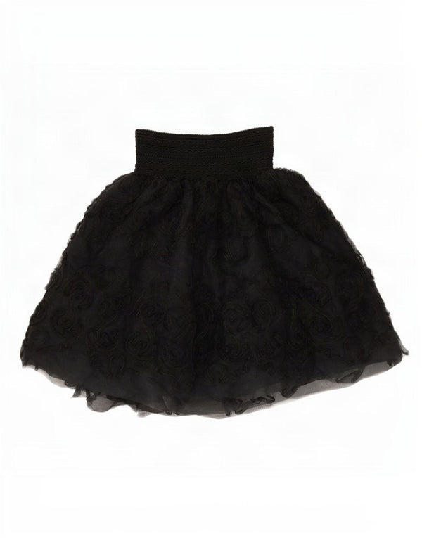 Blumarine Falda tutú de cintura alta para mujer IT 40 Small W26 Black Paisley