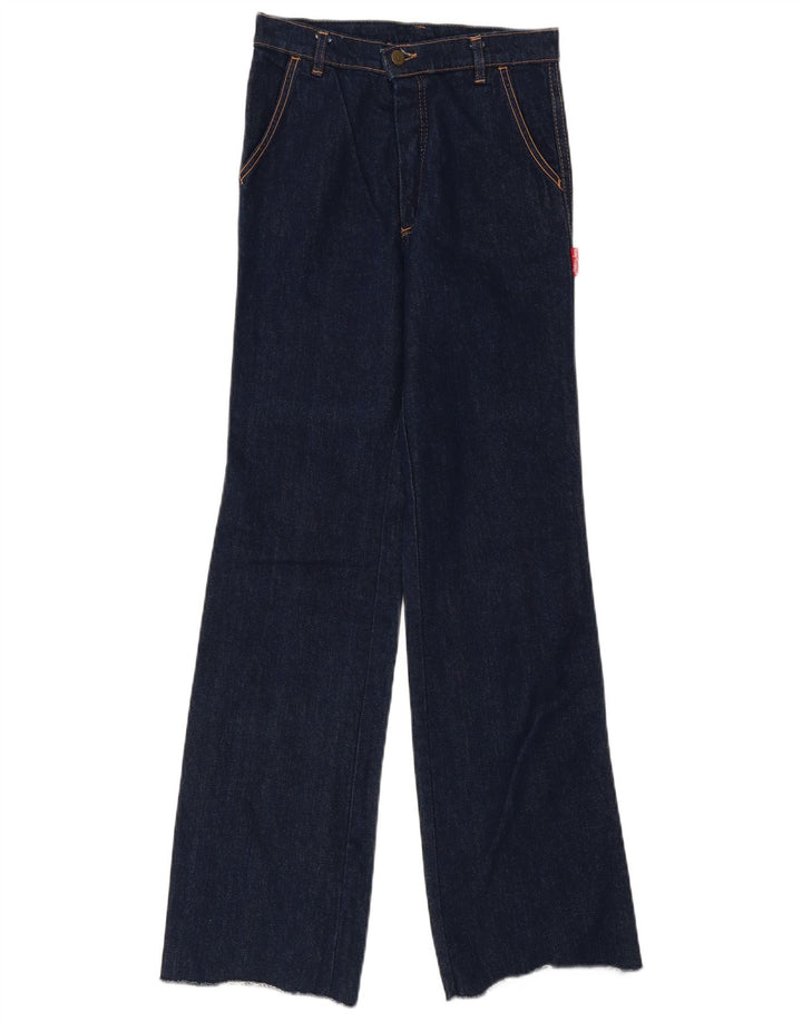 Vintage Womens Bootcut Jeans W30 L33 Navy Blue Cotton