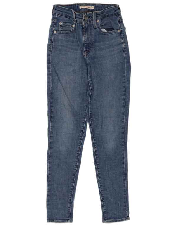 Levi's Damen 721 High Rise Skinny Jeans W25 L28 Blaue Baumwolle